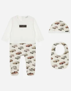 3-piece gift set in printed jersey