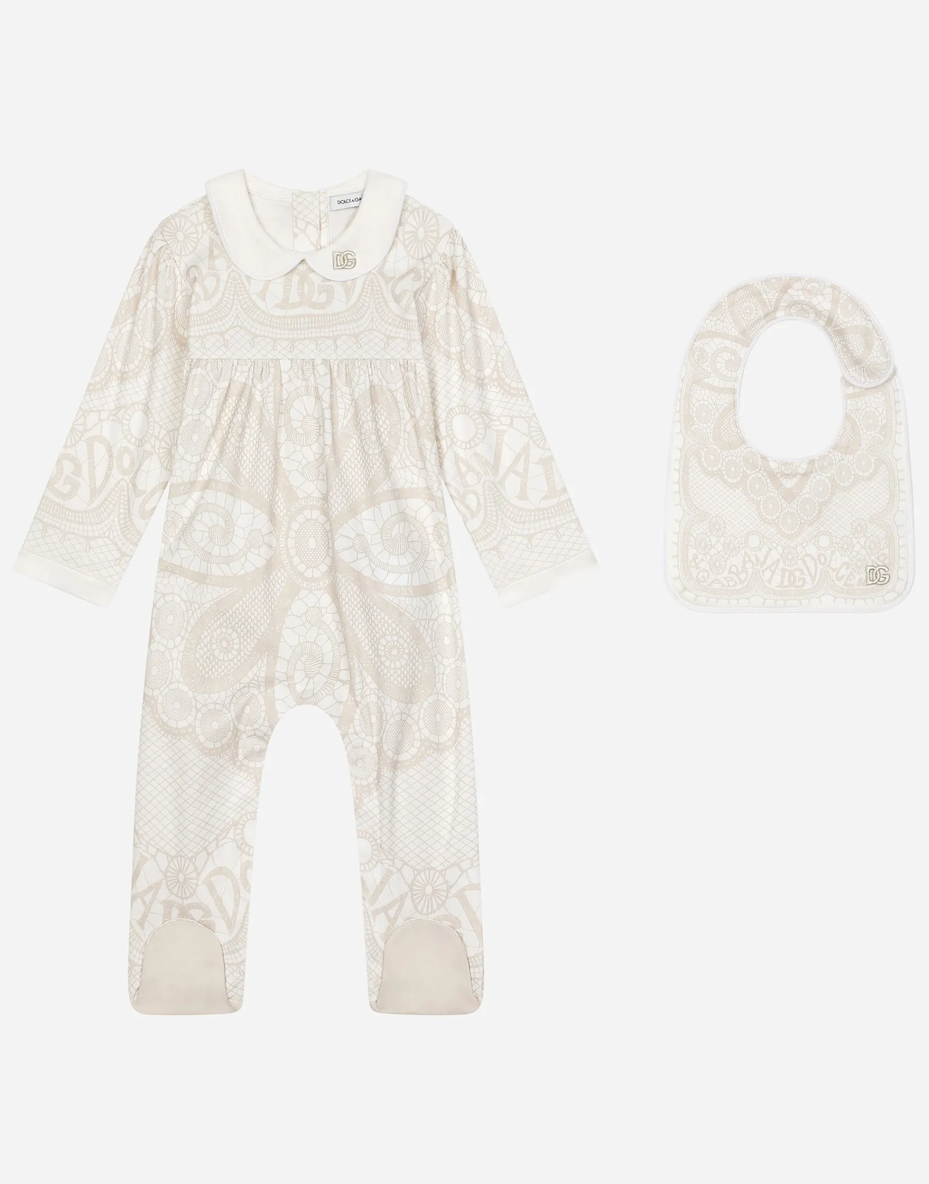 2-piece interlock gift set with DG Loves Newborn print