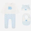 3-piece jersey gift set with all-over logo print