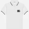 Piqué polo-shirt with DG logo embroidery