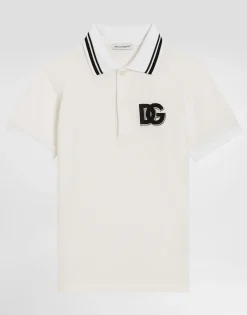 Piqué polo-shirt with DG logo