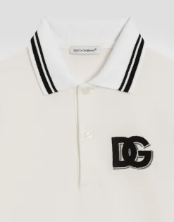 Piqué polo-shirt with DG logo