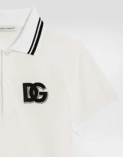 Piqué polo-shirt with DG logo