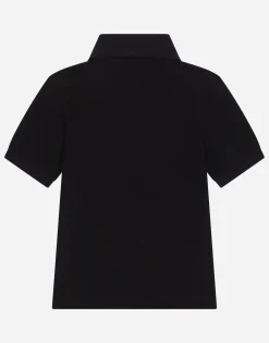 Piqué polo-shirt with logo tag