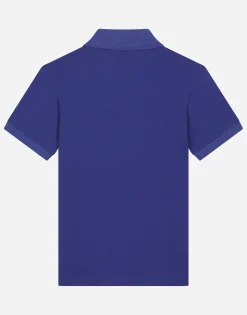 Piqué polo-shirt with logo tag