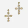 Pizzo earrings in yellow 18kt gold with aquamarines