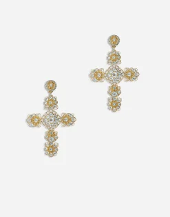 Pizzo earrings in yellow 18kt gold with aquamarines