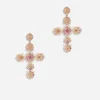 Pizzo earrings in yellow 18kt gold with pink tourmalines