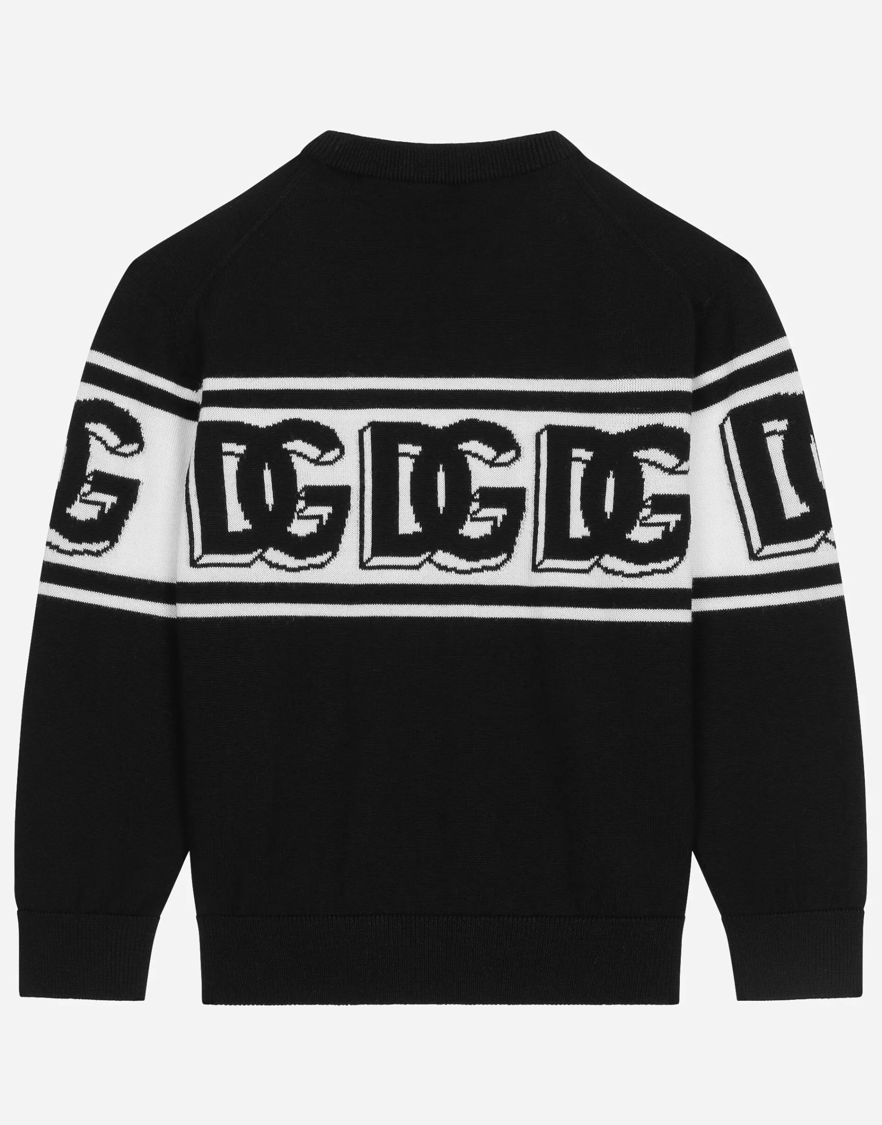 Plain-knit cotton pullover
