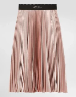 Pleated skirt with Dolce&Gabbana logo