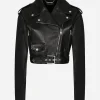 Plongé nappa leather biker jacket