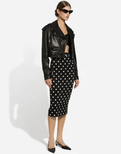 Plongé nappa leather biker jacket