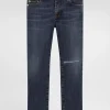 5-pocket denim jeans with DG logo