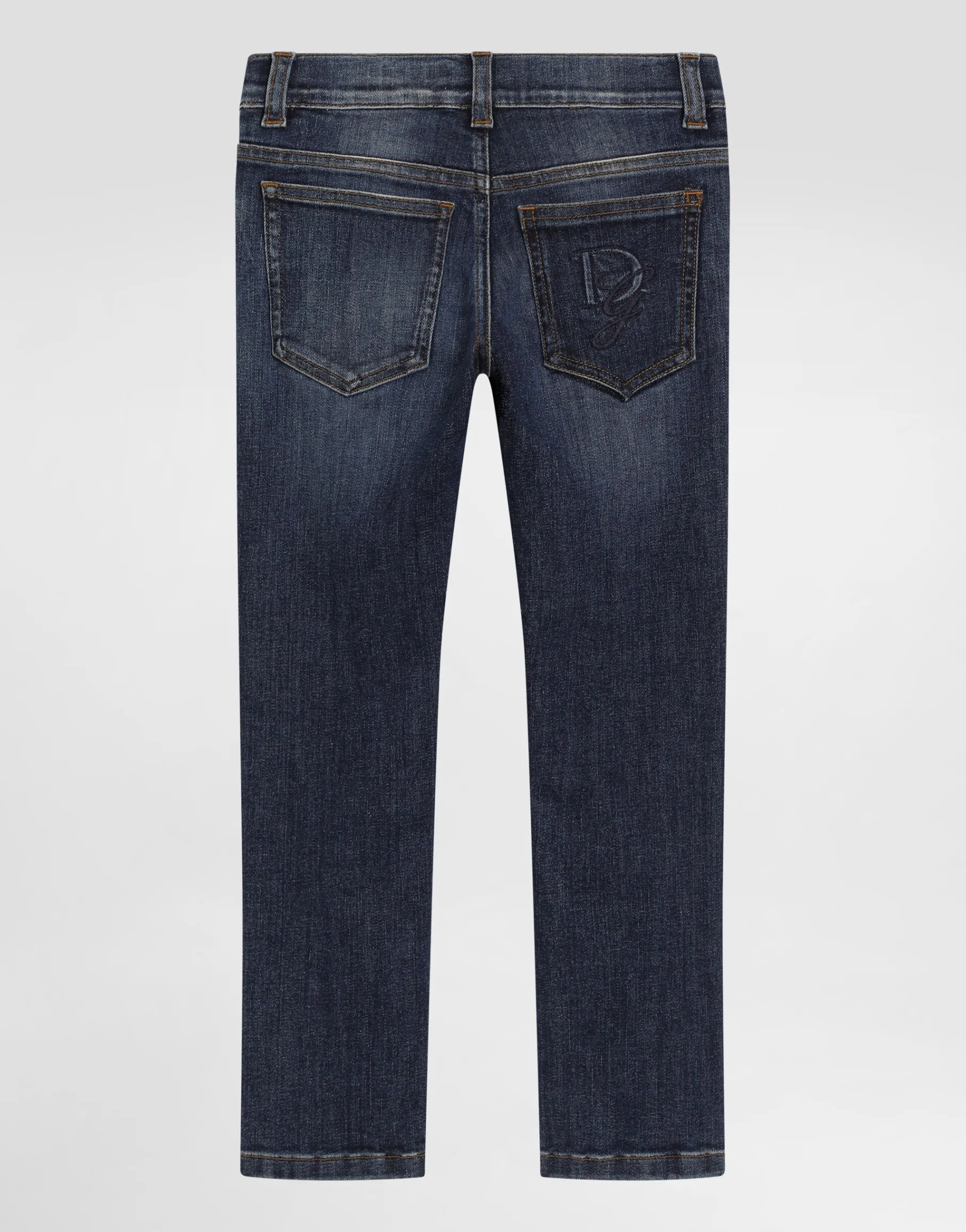 5-pocket denim jeans with DG logo