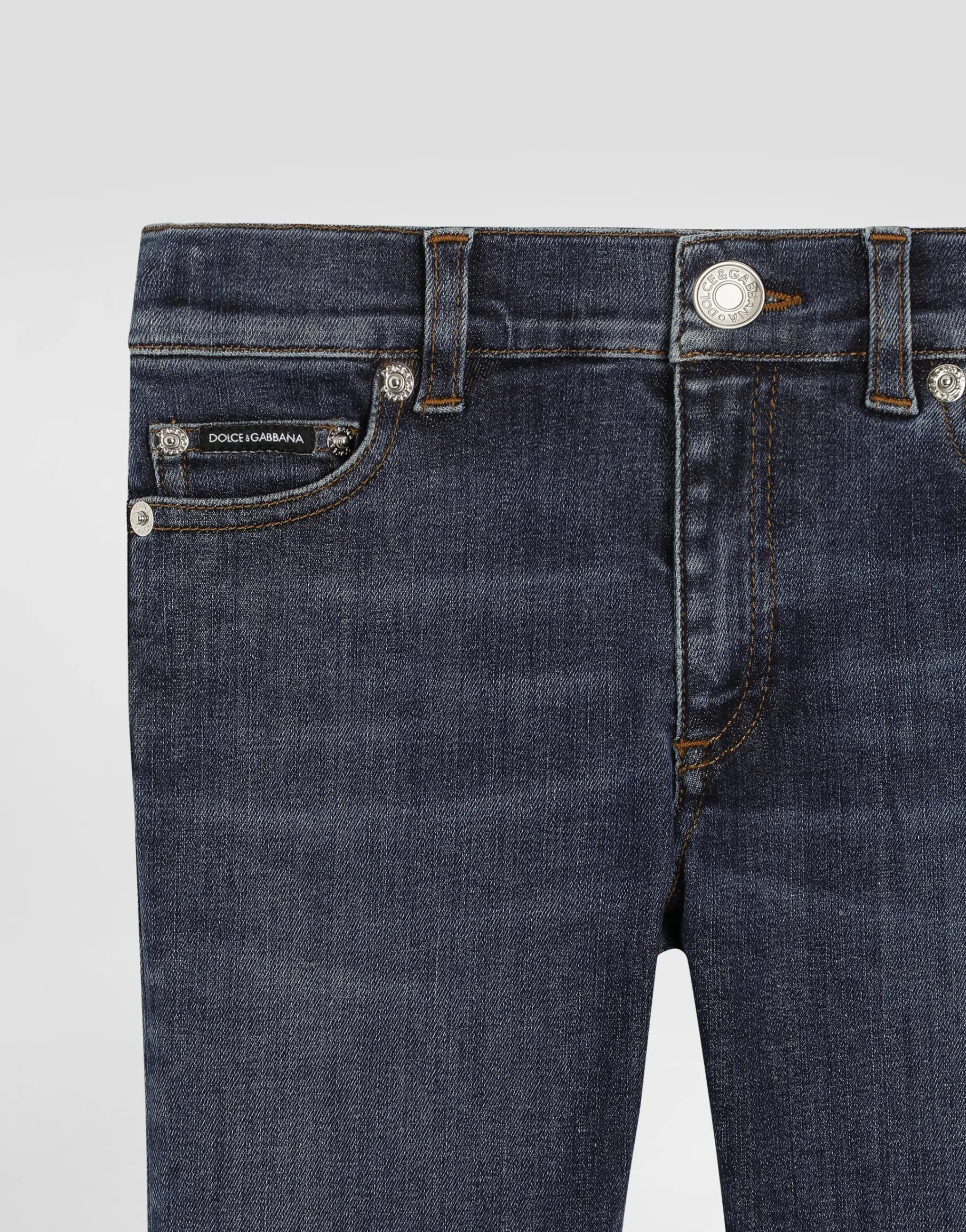 5-pocket denim jeans with DG logo