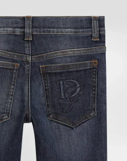 5-pocket denim jeans with DG logo