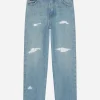5-pocket denim jeans with logo tag