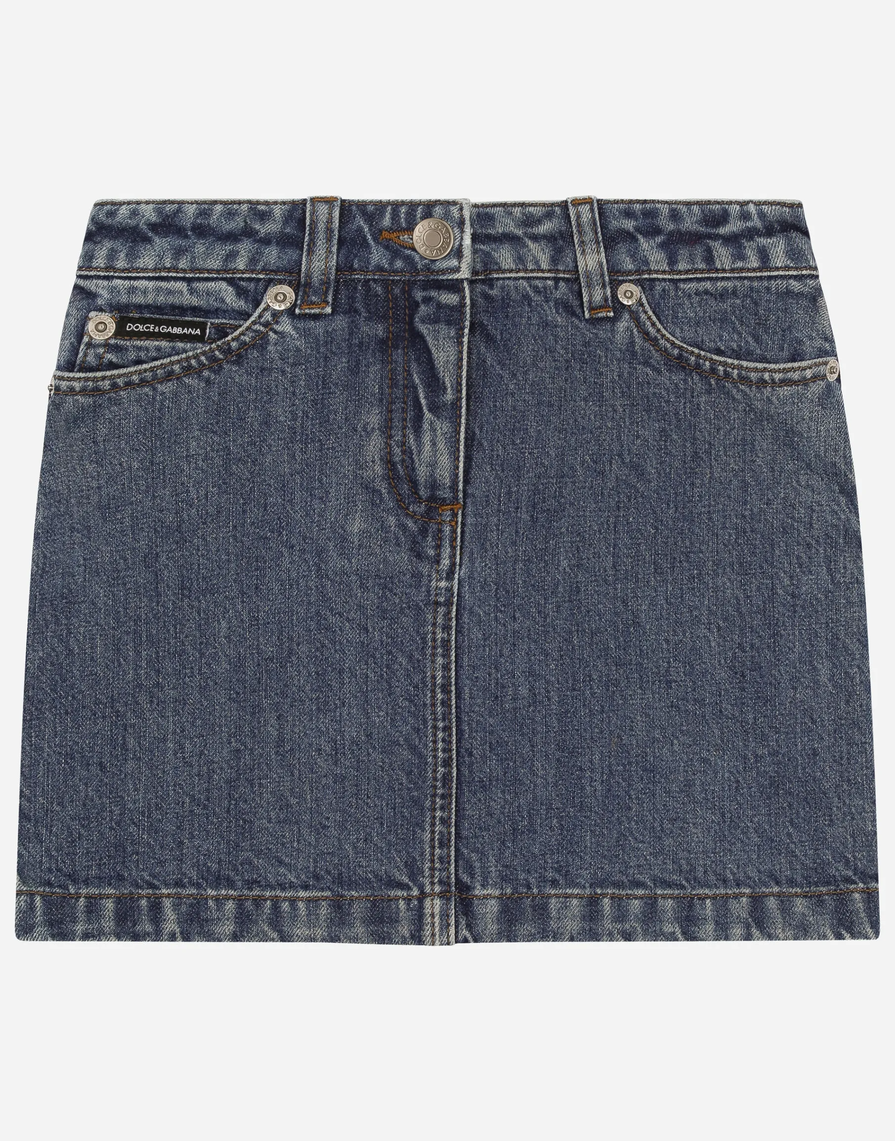 5-pocket denim miniskirt