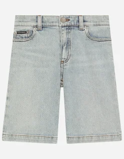 5-pocket denim shorts with DG logo
