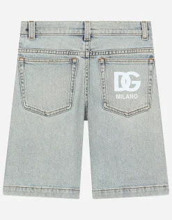 5-pocket denim shorts with DG logo