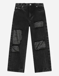 5-pocket jeans with silk twill interior
