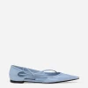 Polished calfskin ballet flats