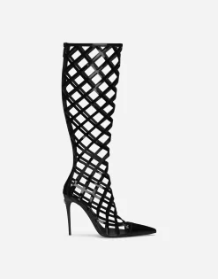 Polished calfskin boots