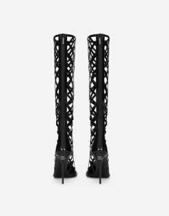 Polished calfskin boots