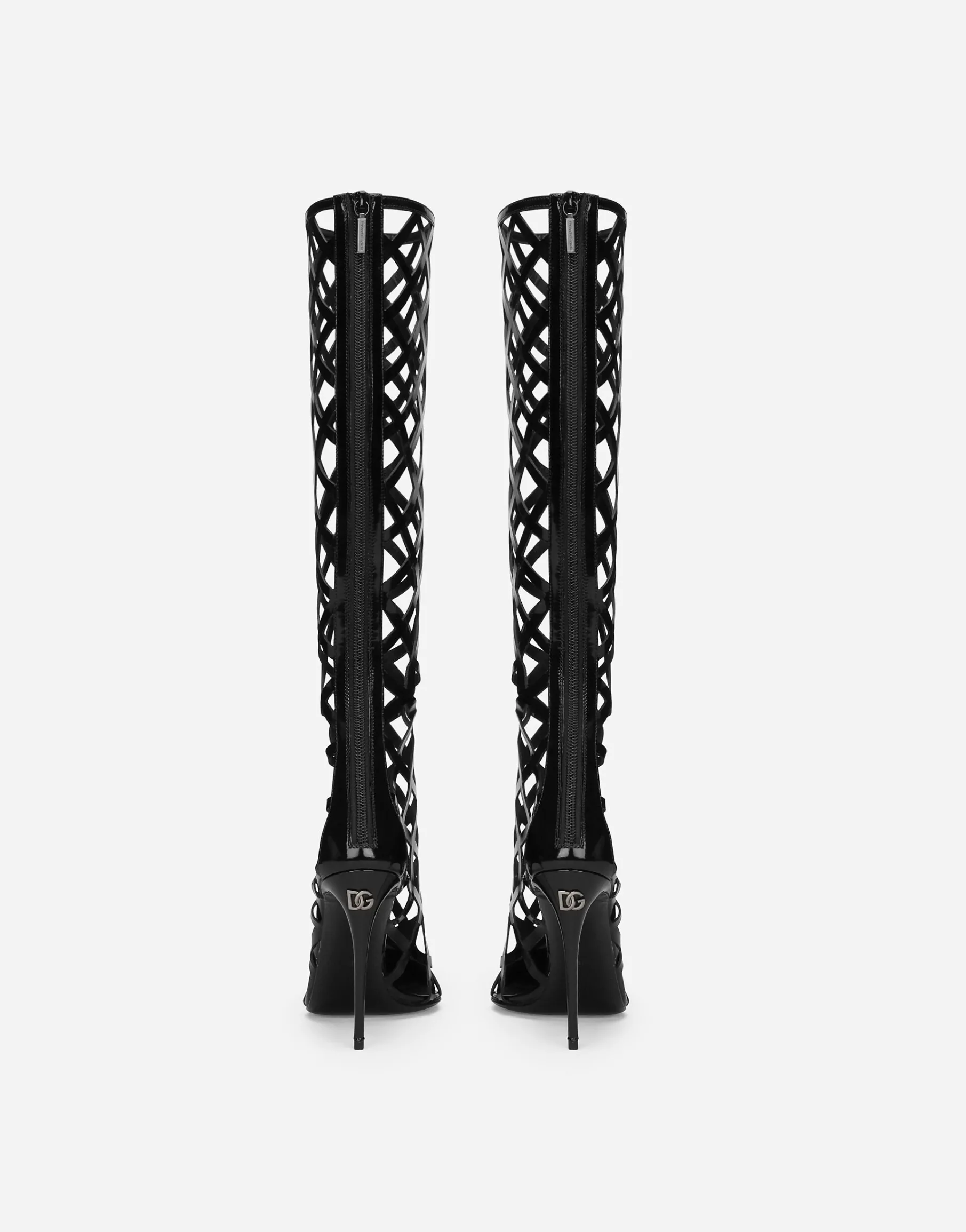 Polished calfskin boots