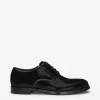 Polished calfskin Derby shoes