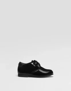 Polished calfskin Derby shoes