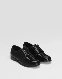 Polished calfskin Derby shoes