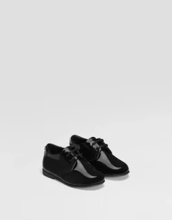 Polished calfskin Derby shoes