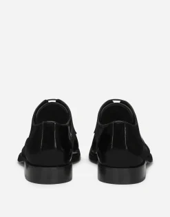Polished calfskin Derby shoes