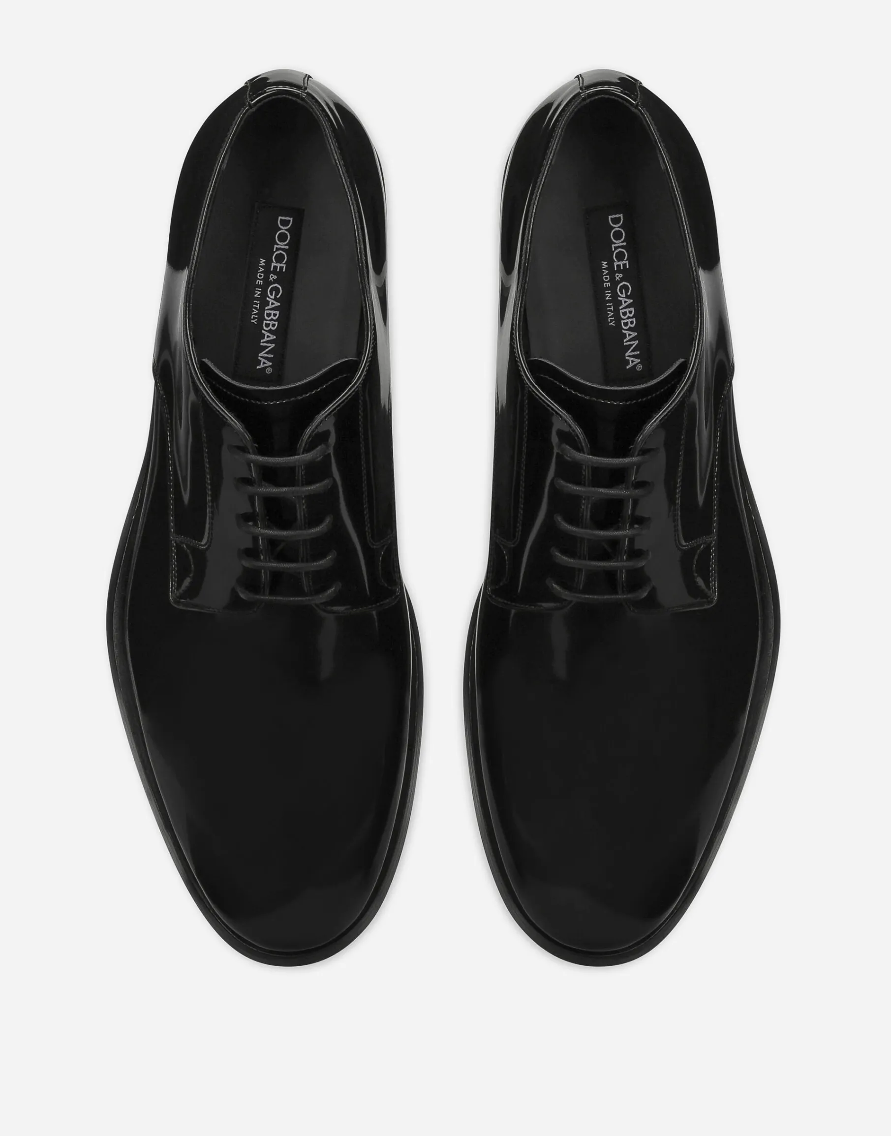 Polished calfskin Derby shoes