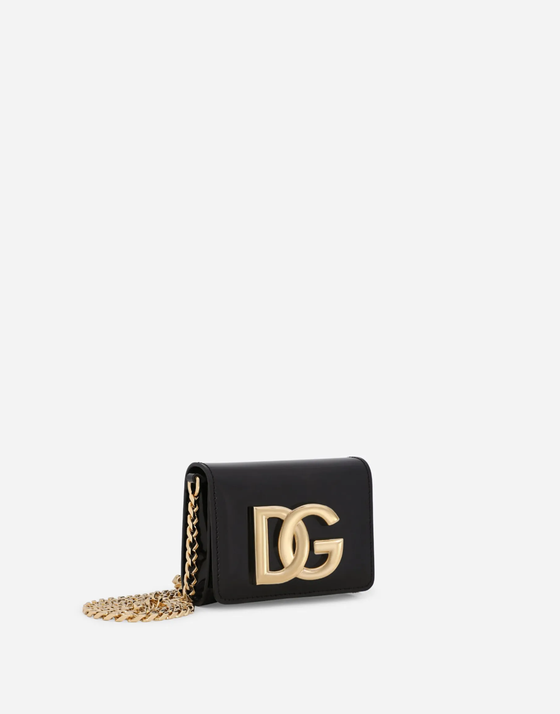 Polished calfskin DG micro bag