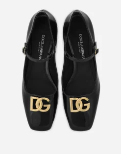 Polished calfskin Mary Janes