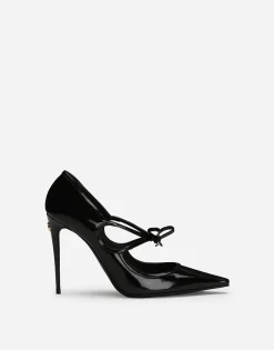Polished calfskin pumps
