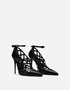 Polished calfskin pumps