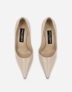 Polished calfskin pumps