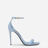Polished calfskin sandals