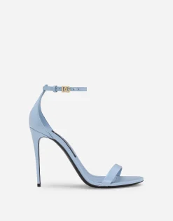 Polished calfskin sandals