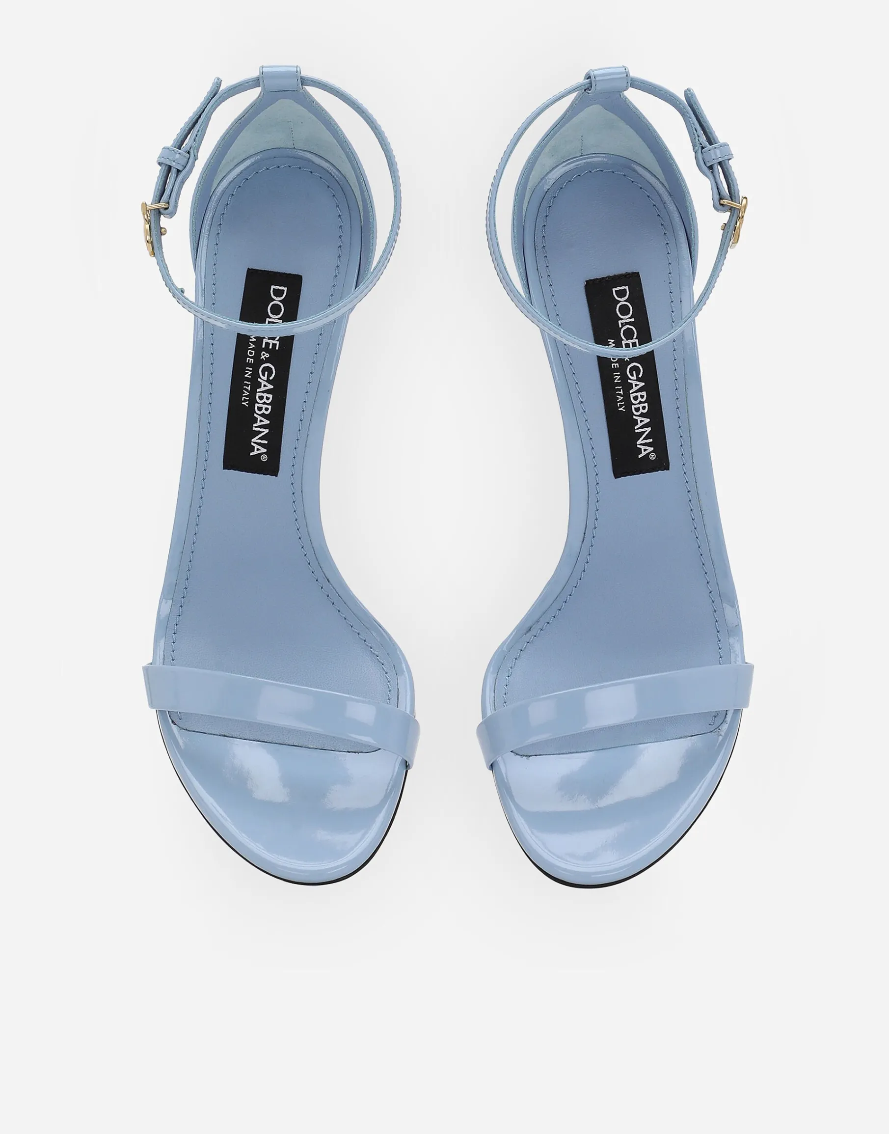 Polished calfskin sandals