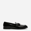 Polished calfskin slippers
