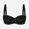Polka-dot balconette bra