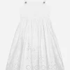 Poplin and broderie anglaise dress