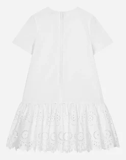 Poplin dress with DG logo