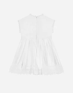 Poplin dress with Dolce&Gabbana logo