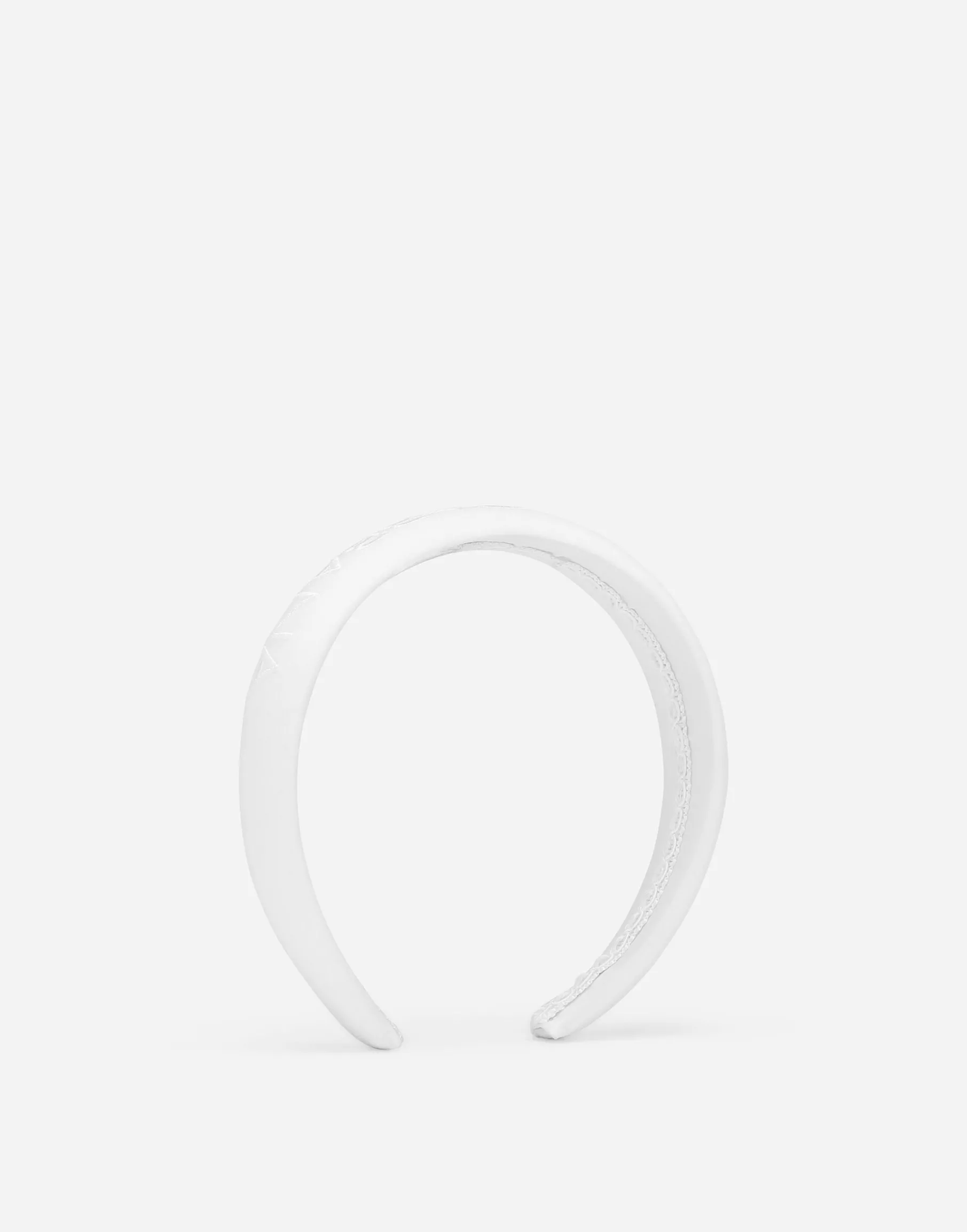 Poplin hairband with Dolce&Gabbana logo