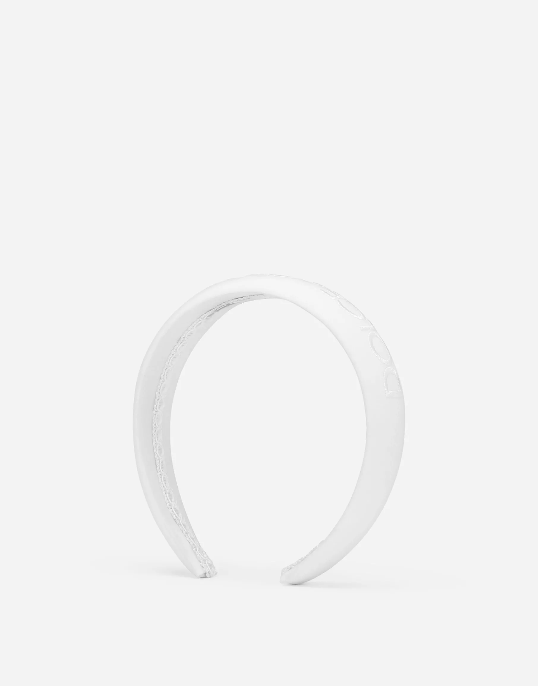 Poplin hairband with Dolce&Gabbana logo